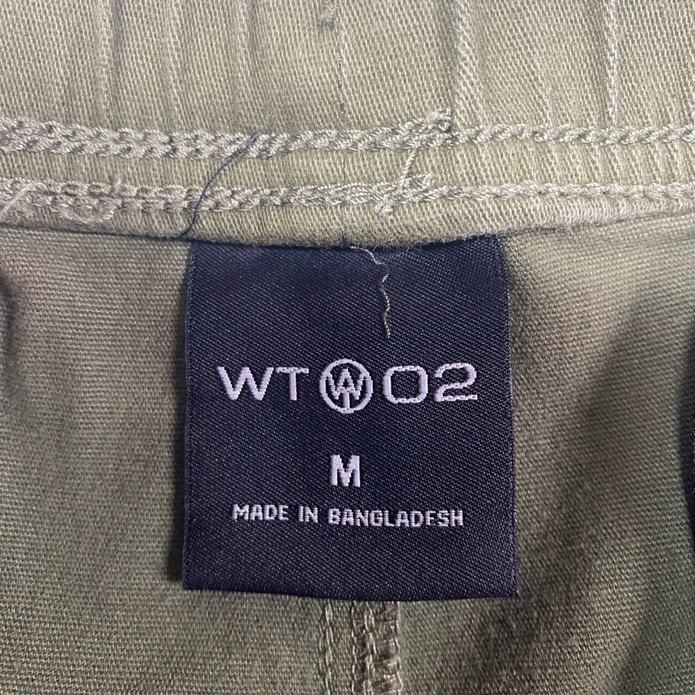 WT 02 Olive Green Casual Jogger Pants Women’s Medium - Picture 3 of 4